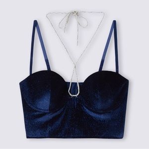 NWT Intimissimi Sparkly Bandeau bustier, 34B